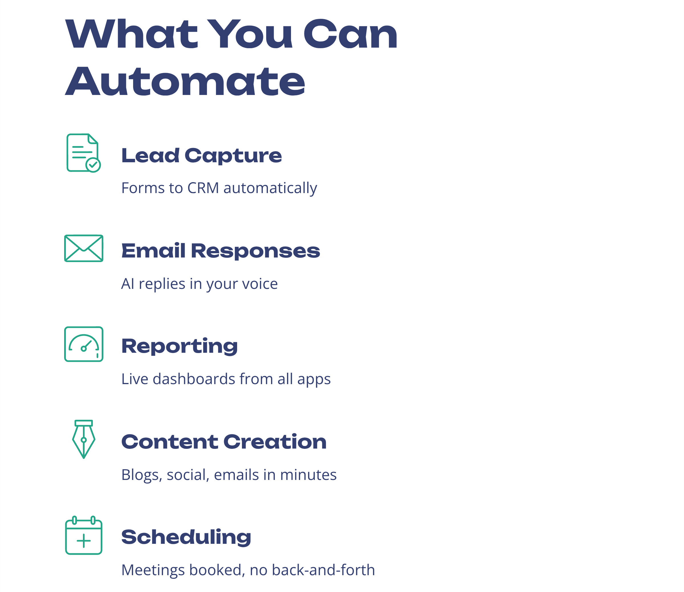 What you can automate what you can automate